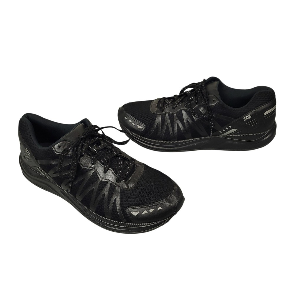 SAS Mission One-M Mens Size 13 D Comfort Walking Athletic Sneakers Black